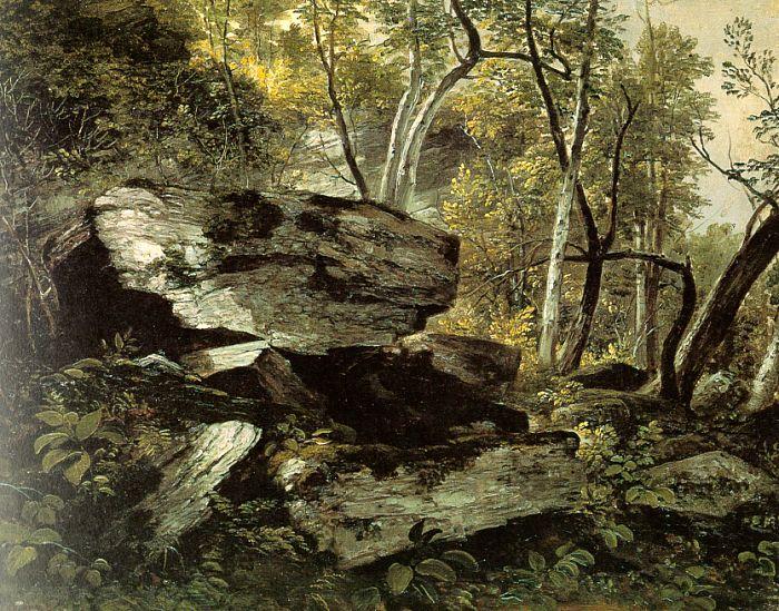 Asher Brown Durand Study from Rocks and Trees oil painting picture